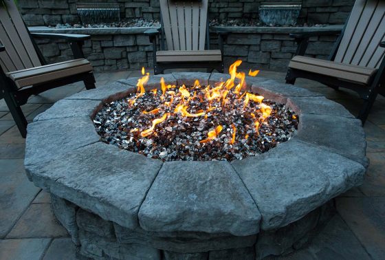 Stone Paver Outdoor Fire Pit